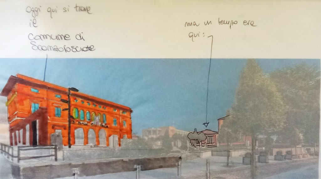 Il Municipio di Scanzorosciate non si è sempre trovato dov'è ora. In passato, nel palazzo che attualmente fa da sede del Municipio, c'erano le scuole medie. Il Comune si trovava nell'edificio oggi adibito ad ambulatorio medico.